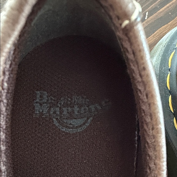 Dr. Martens Dark Brown Leather Women’s Oxfords - Picture 2 of 7